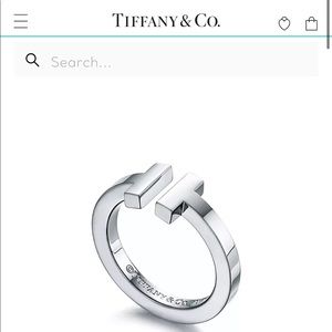 Tiffany and Co. T square ring